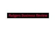 Rutgers Business Review