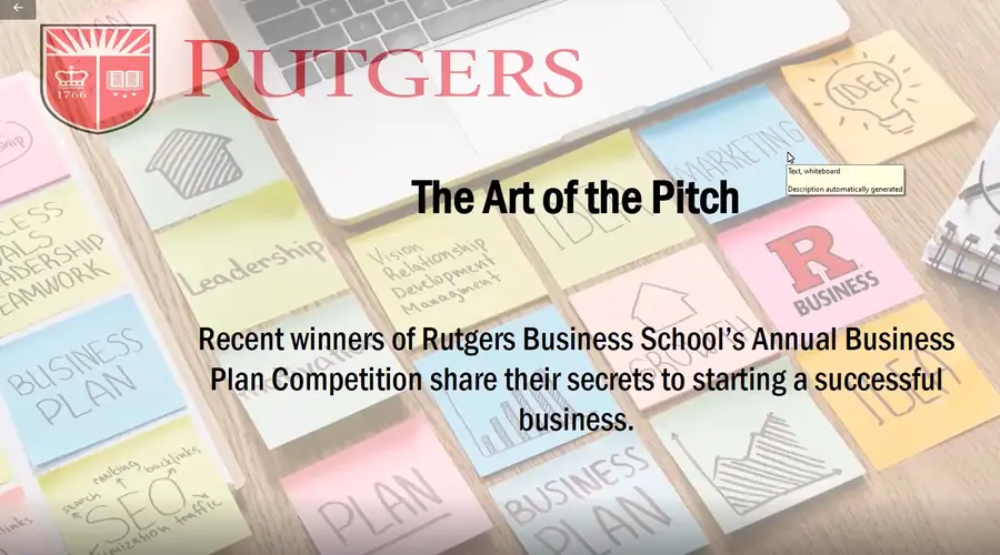 The Art of the Pitch from past Business Plan Competition Winners