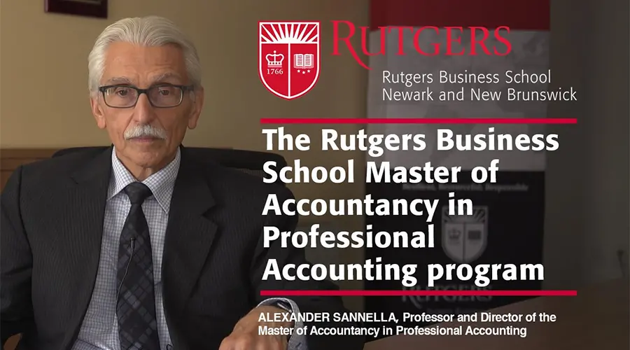 Professor and Director Alex Sannella, Master of Accountancy in Professional Accounting