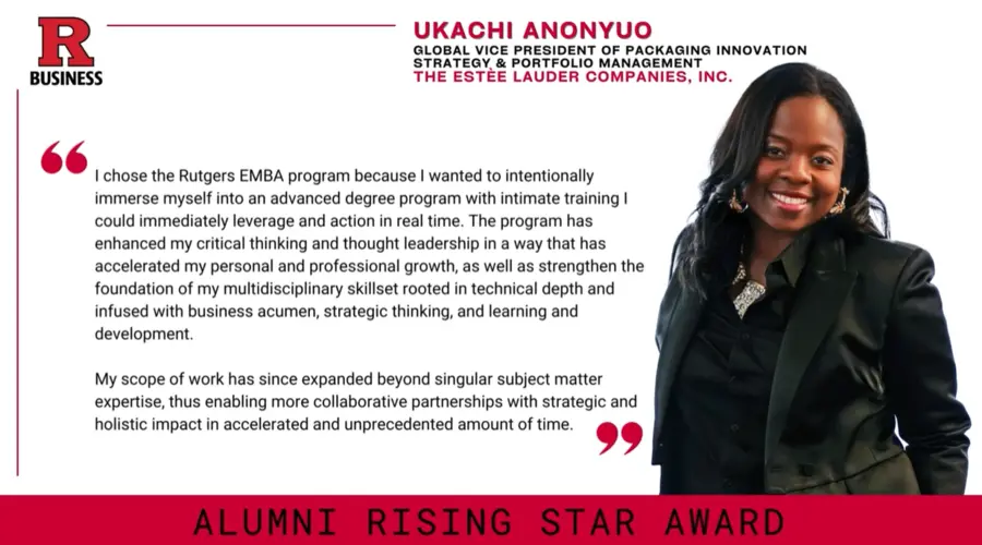 Ukachi Anonyuo: Rutgers Executive MBA and How Her Career Has Grown